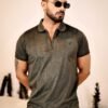 Olive Green Polo Imported Cotton Half Sleeve Premium Designer T-Shirt